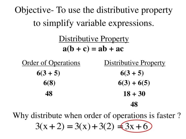 FSB – Distributive Property – Mrs. Mayer's Math Class